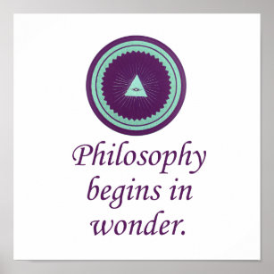 De filosofie begint in het Wonder - de Quottes van Poster