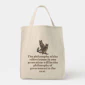 De filosofie van de schoolzaal - onderwijsquota tote bag (Achterkant)