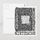 de filosofie van Nietzsche over schapen en MADHOUS Briefkaart (Voorkant / Achterkant)