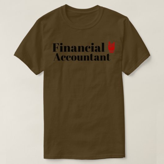 De financieel accountant t-shirt (Design voorkant)