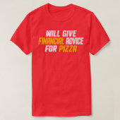 De financieel adviseur zal financieel advies uitbr t-shirt (Design voorkant)
