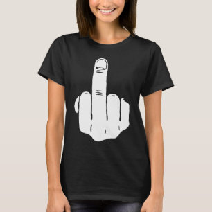 De Finger Rude Funny Obscene offensief Anarchy Mi T-shirt