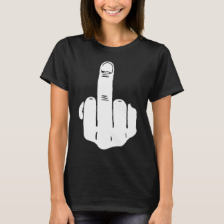 De Finger Rude Funny Obscene offensief Anarchy Mi T-shirt