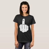 De Finger Rude Funny Obscene offensief Anarchy Mi T-shirt (Voorkant volledig)