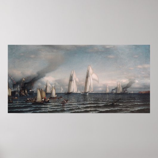 De finish-First International Race for America's C Poster (Voorkant)