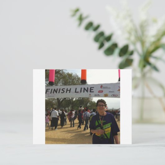 De finse lijn. briefkaart (Staand voorkant)