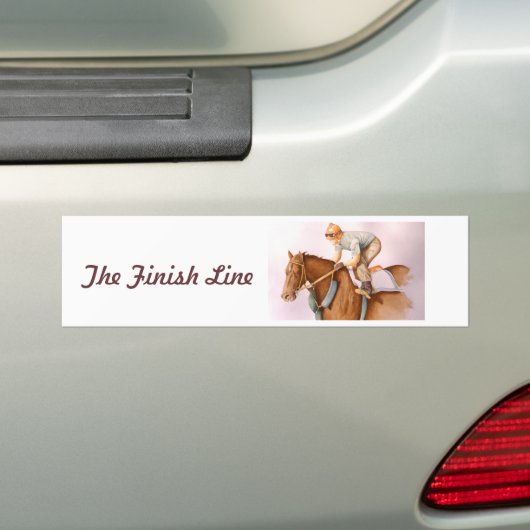 De finse lijn bumpersticker (Op auto)