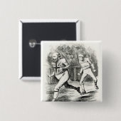 De finse vierkante button 5,1 cm (Voorkant /achterkant)