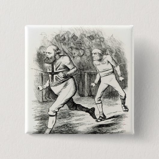 De finse vierkante button 5,1 cm (Voorkant)
