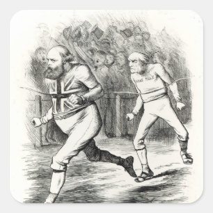 De finse vierkante sticker