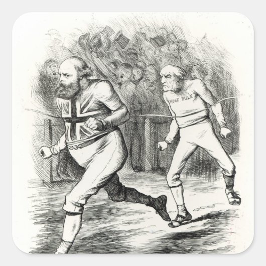 De finse vierkante sticker (Voorkant)