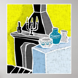 De Fireplace Poster