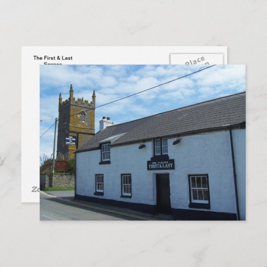 De First & Last Pub in England, Sennen, Cornwall. Briefkaart (Voorkant / Achterkant)