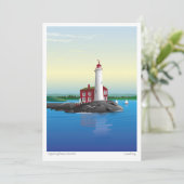 De Fisgard-vuurtoren Feestdagenkaart (Staand voorkant)