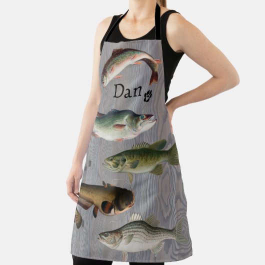 De Fisherman's Chef's & Man w / Naam Schort (Insitu)