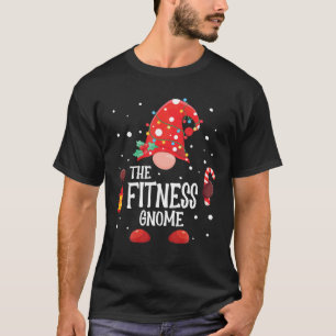 De fitness Gnome Matching Family Kerstgnoom T-shirt