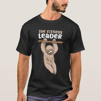 De Fitness-leider Funny Sloth-training T-shirt