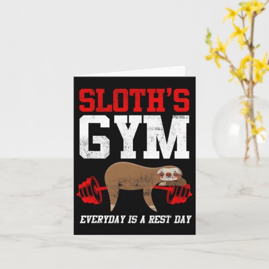 De fitnesssleuf is elke dag rust kaart (Gele Bloem)