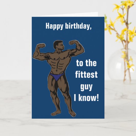 De fitste man die ik ken Kaart (Gele Bloem)