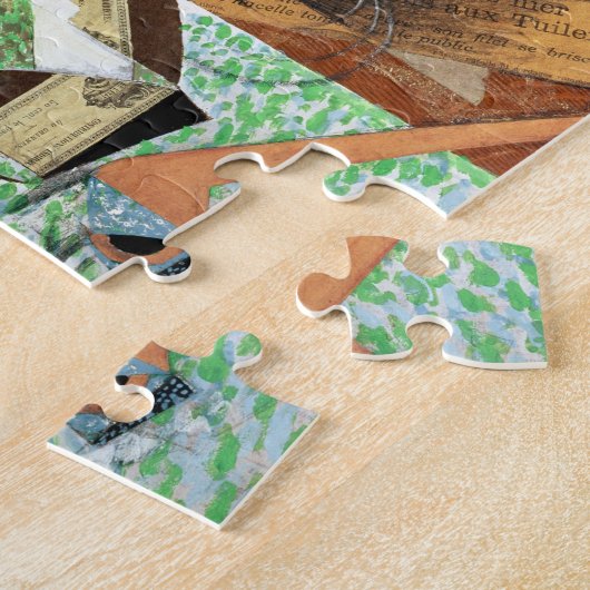 De flacon met Banyuls, 1914 (gouache & collage) Legpuzzel (Zijkant)