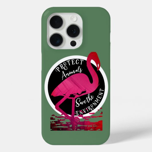 De flamingo bewaker Case-Mate iPhone case (Achterkant)
