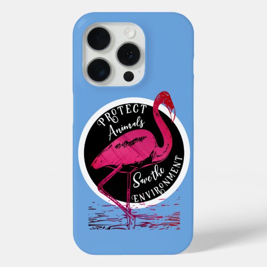 De flamingo bewaker Case-Mate iPhone case (Achterkant)