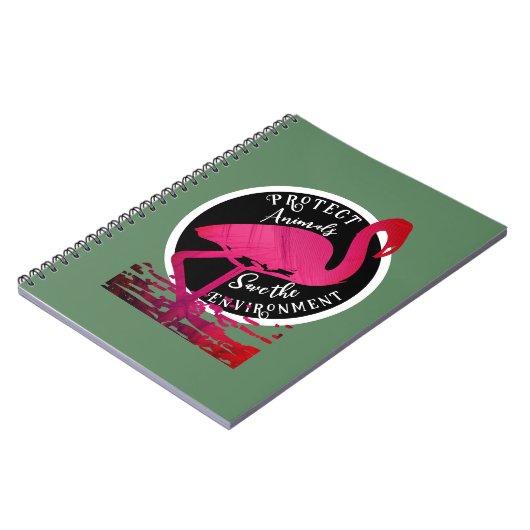 De flamingo bewaker notitieboek (Linkerzijde)