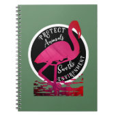 De flamingo bewaker notitieboek (Voorkant)