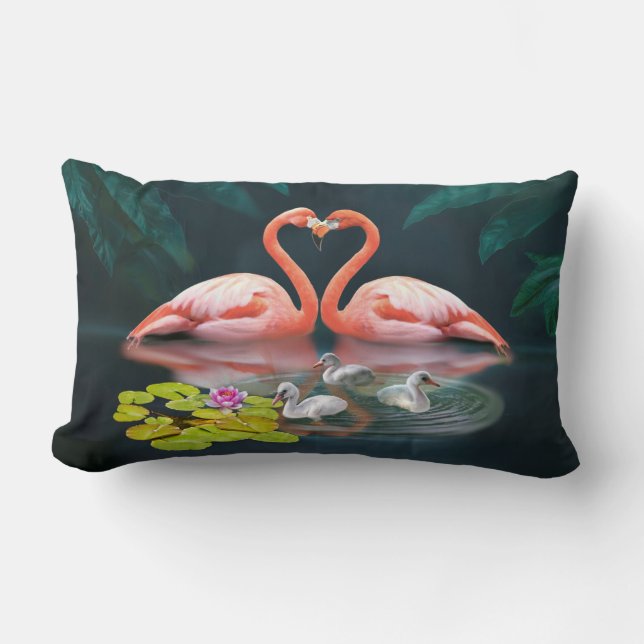 DE FLAMINGO FAMILIE KUSSEN (Voorkant)