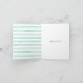 De Flamingo van de Strepen van de munt Bedankkaart (Binnen)