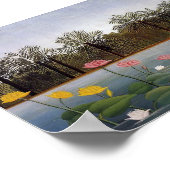 De Flamingo's door Henri Rousseau Poster (Hoek)