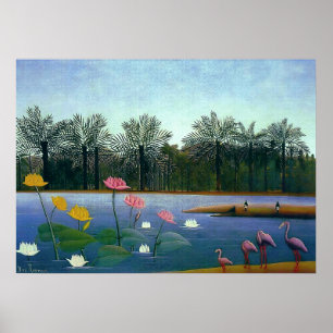 De Flamingos - Henri Rousseau Poster