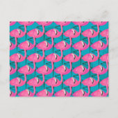 De Flamingo's van het neon Briefkaart (Voorkant)