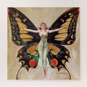De Flapper Meisjes Metamorfose Vlinder 1922 Legpuzzel