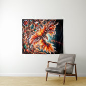 De Flarewing Hawk Wandkleed (In Situ (horizontaal))