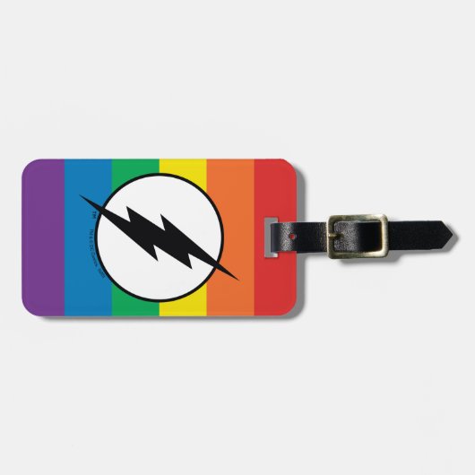 De Flash Rainbow-Logo Bagagelabel (Voorkant horizontaal)