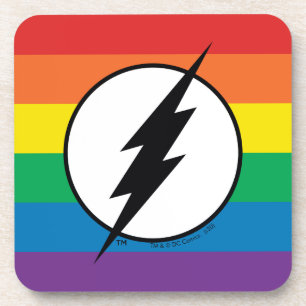 De Flash Rainbow-Logo Bier Onderzetter