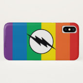 De Flash Rainbow-Logo Case-Mate iPhone Case (Achterkant (horizontaal))
