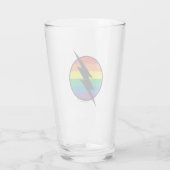 De Flash Rainbow-Logo Glas (Achterkant)