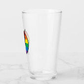 De Flash Rainbow-Logo Glas (Links)