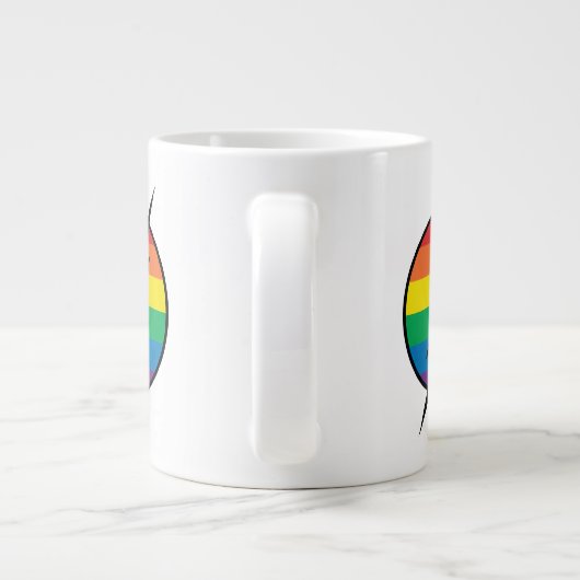 De Flash Rainbow-Logo Grote Koffiekop (Achterkant)