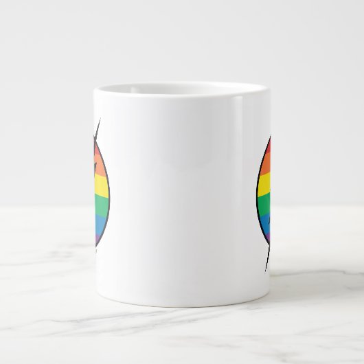 De Flash Rainbow-Logo Grote Koffiekop (Voorkant)