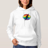 De Flash Rainbow-Logo Hoodie (Voorkant)