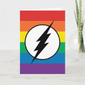 De Flash Rainbow-Logo Kaart (Voorkant)