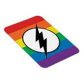 De Flash Rainbow-Logo Magneet (Rechterzijde)