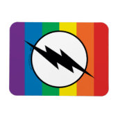 De Flash Rainbow-Logo Magneet (Horizontaal)