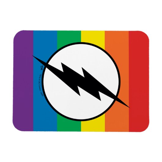 De Flash Rainbow-Logo Magneet (Horizontaal)