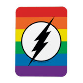 De Flash Rainbow-Logo Magneet (Verticaal)