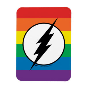 De Flash Rainbow-Logo Magneet