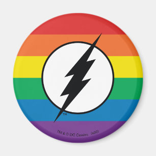 De Flash Rainbow-Logo Magneet